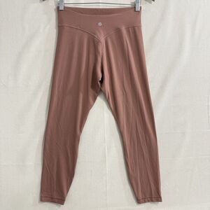 Lululemon Align No Line High-Rise Twist Tight 25" Red Clay size 8 NWOT